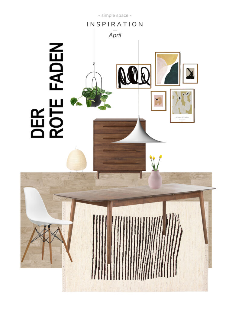 Moodboard roter Faden