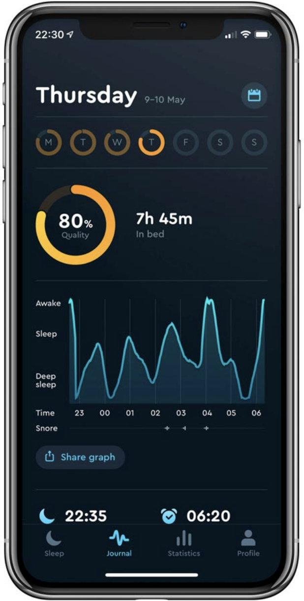 Sleep Cycle Wecker App für iOS